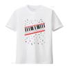 Retro Music White Beat It Keyboard T Shirt 342 with Musical Notes Print Vintage Washed Breathable Stretched Designer Clothes