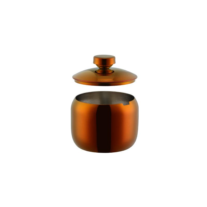 stainless steel seasoning jar Seasoning Jars Korean Style Condiment Pot Spice Container with Lid Salt Organizer Kitchen Tools