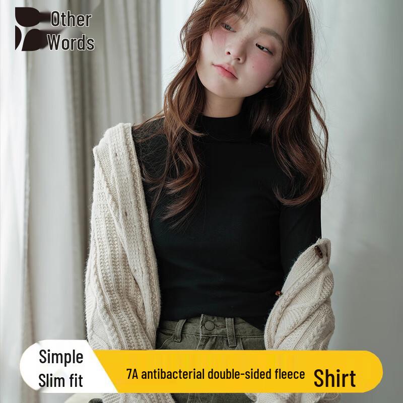 Women s Velvet Lined Turtleneck Thermal Base Layer Shirt S