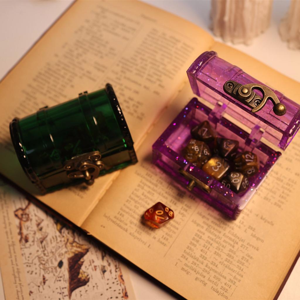 DIY Silikon Epoxidharz Gießformen Schatzkiste Aufbewahrungsset für Schmuck Würfel Süßigkeiten Basteln Organizer