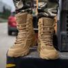 Stivali Militari Tattici Resistenti all'Usura Antiscivolo da Uomo - Scarpe da Montagna Desertiche Outdoor ad Alta Caviglia, Taglie Grandi.