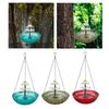 Solar Bird Bath Patio Solar Powered for Garden Hook Courtyard Lawn Easy to Hang Porch Outdoor Birdbath Bowl Decoration Balcony