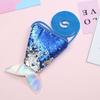 Money Pouch Mermaid Tail Sequin Coin Purse Fish Tail Storage Girls Sequin Crossbody Bag Card Holder Protective Case