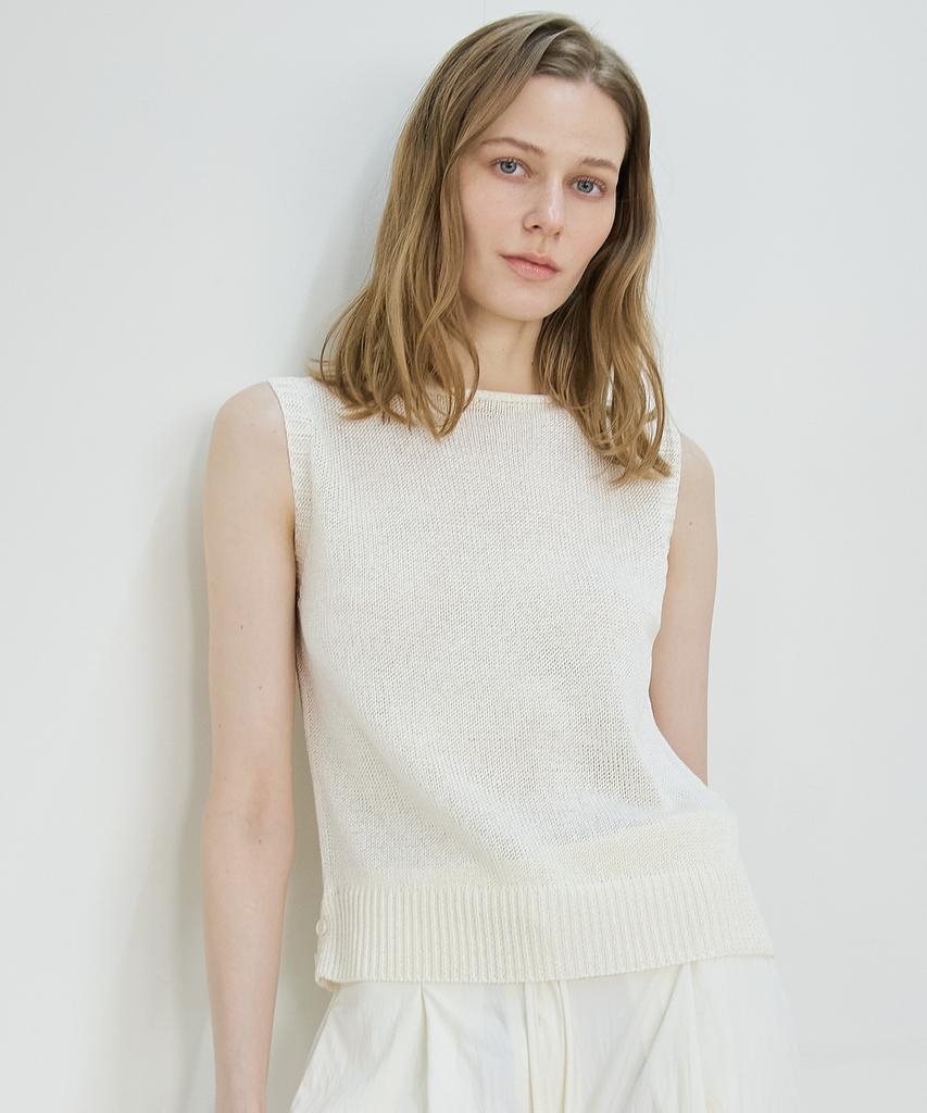 Nutopeu Weave Sleeveless Knit_Ivory