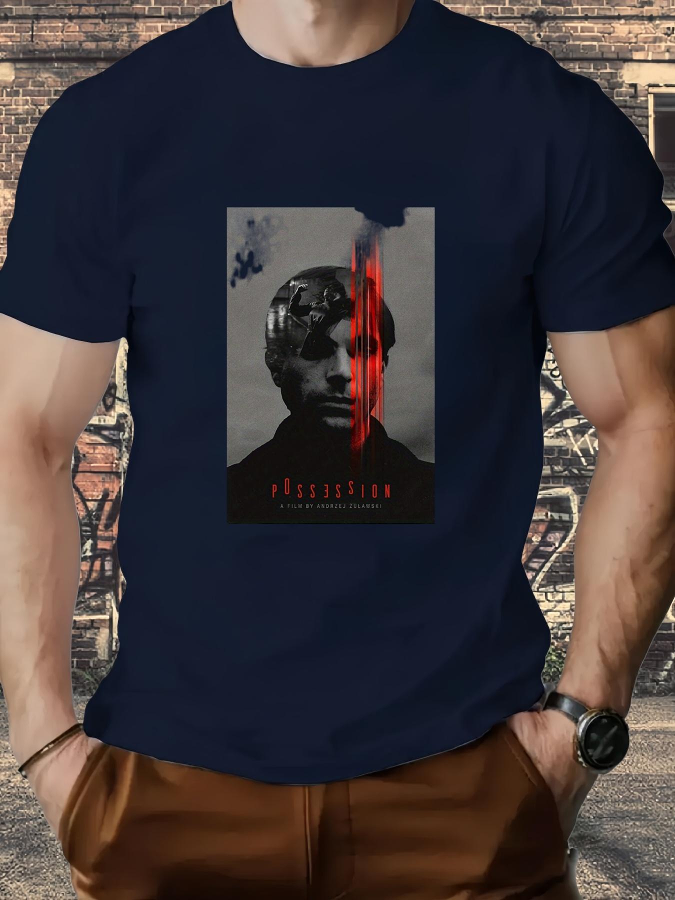 ZX Mens Short Sleeved Tshirt Featuring Elements From The 2026 Movie Possession Aimed At Cult Movie Enthusiasts 4XL