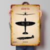 Seafire WW2 Identification Poster Customized Wall Art Vintage Metal Signs Retro Tin Plaque for Man Cave Luxury Home Decor Items