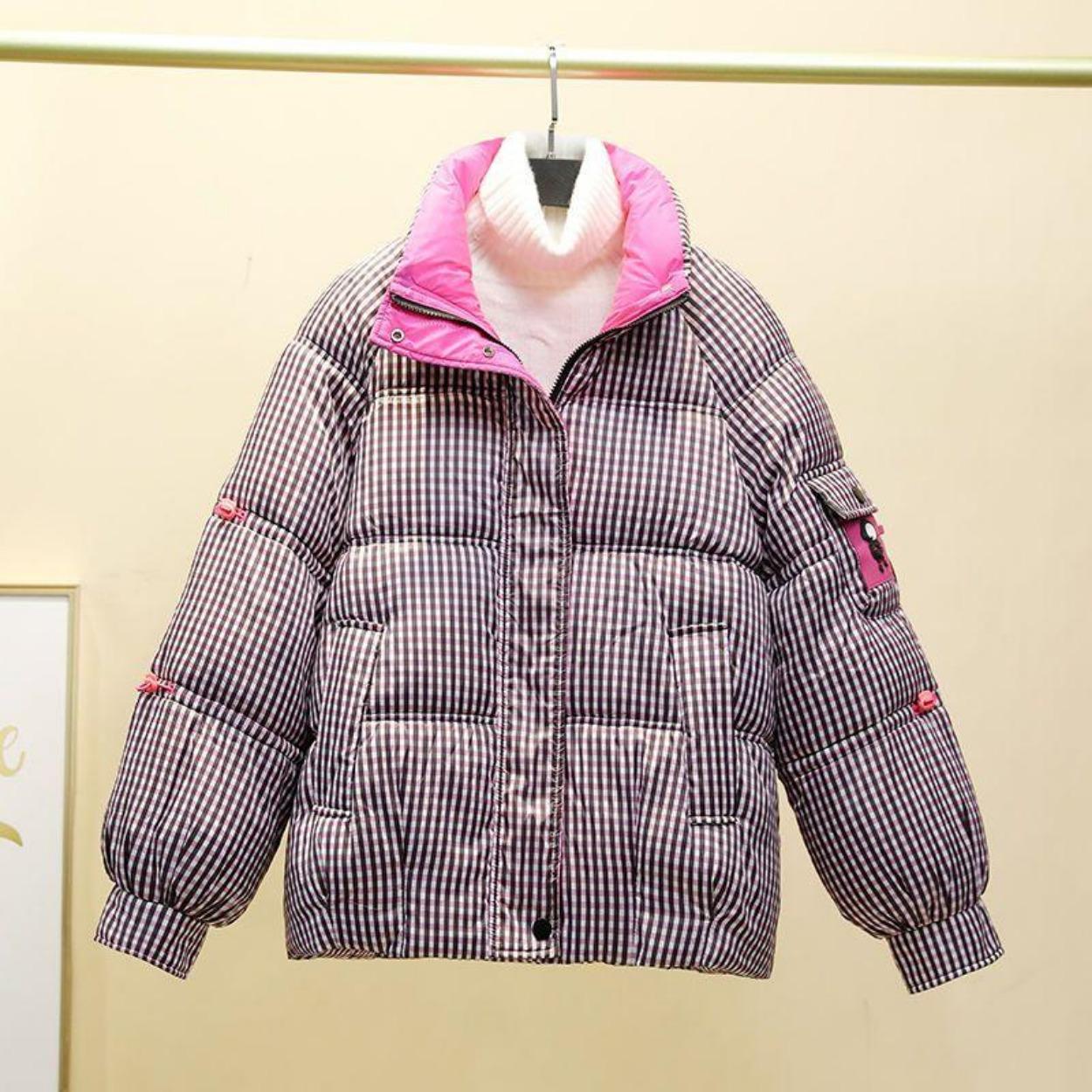 Модная свободная короткая женская хлопковая куртка — фото 3