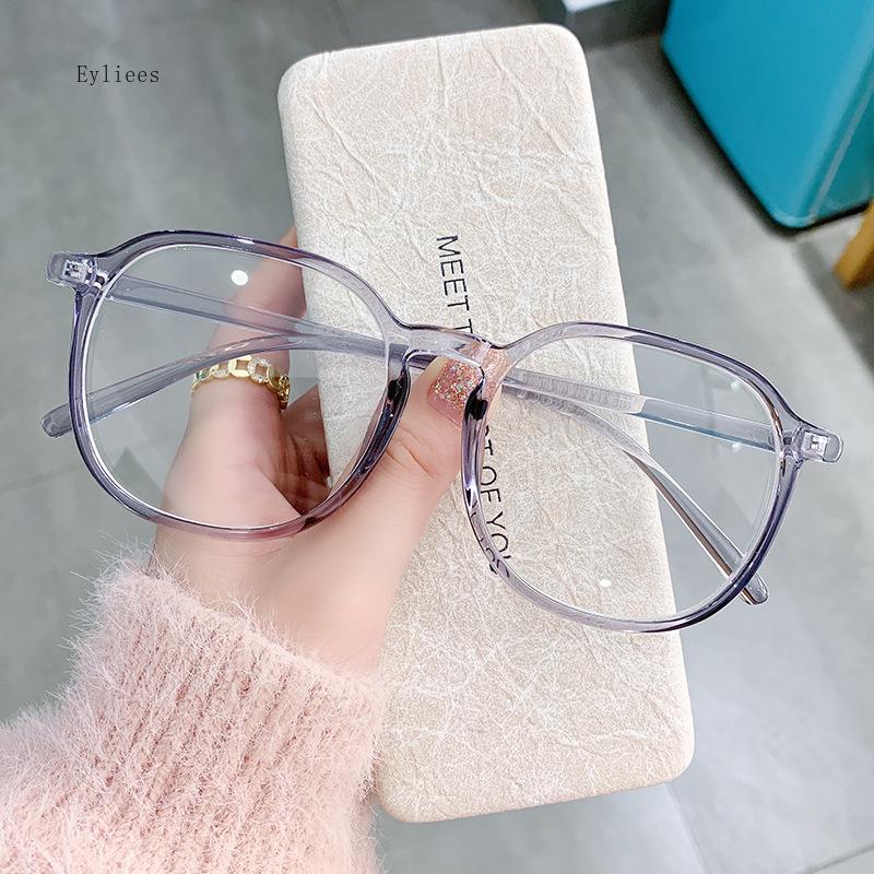 TR Round Finished Myopia Glasses Women Men Transparent Prescription Student Nearsighted Eyewear Ultralight diopter -1.0 -4.0