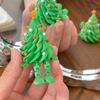 1/10pcs Green Christmas Tree Ornaments 3D Printed Funny Xmas Tree Decoration Supplies Colorful Joint Movable Shaped Gifts
