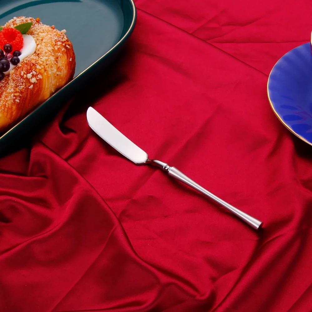 6/24/30 ks Stříbrný příborový set Nerezová ocel 304 Nádobí Elegantní jídelní set Západní nůž Vidlička Lžíce Zrcadlový příbor