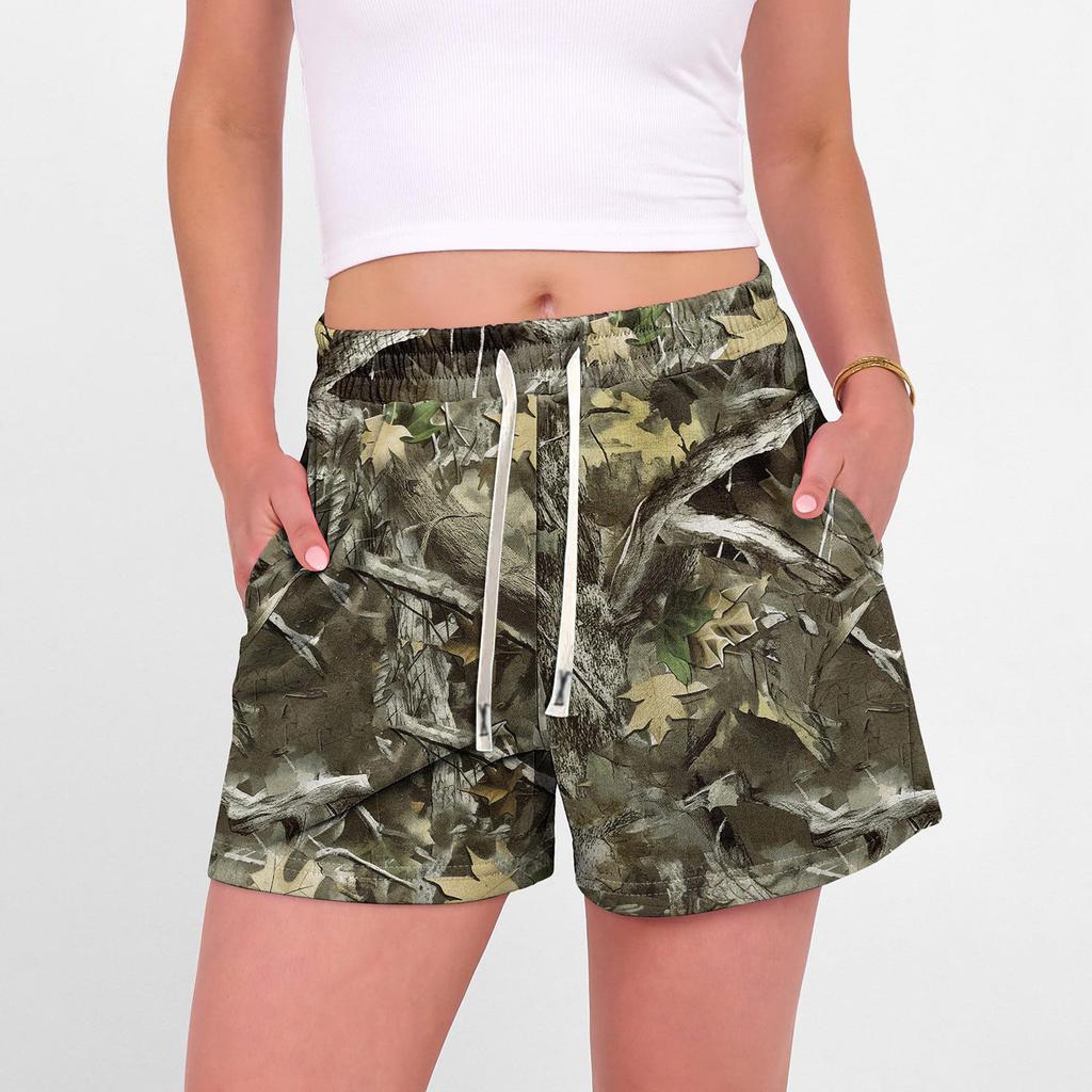 Unisex Camouflage Print Shorts Unisex Casual Stylish Athletic Shorts