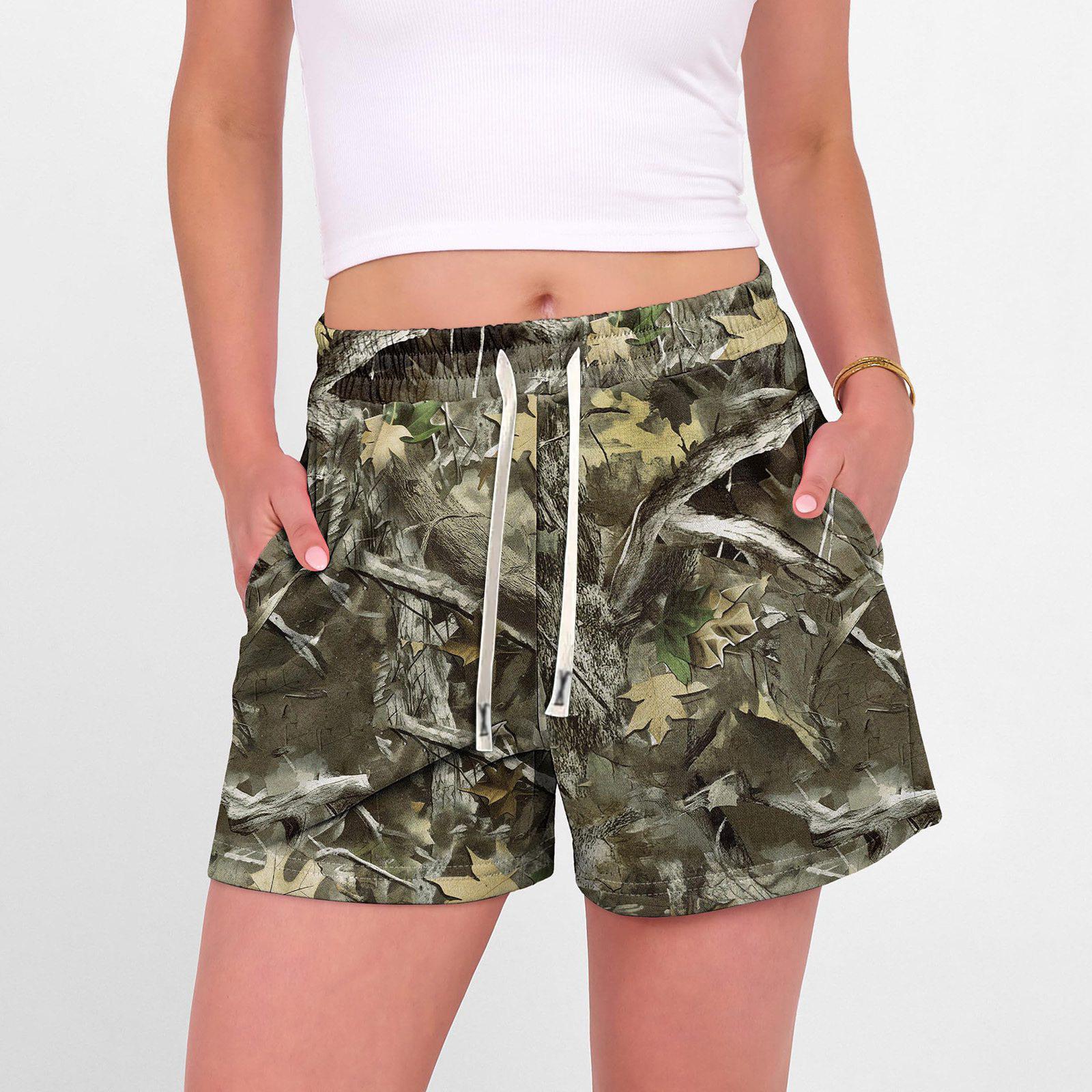 

Unisex Camouflage Print Shorts Unisex Casual Stylish Athletic Shorts S