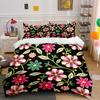 Floral Embroidery Pattern Design Bedding Duvet Cover Set Duvet Cover Pillowcases (1*Duvet Cover 2*Pillowcases, Without Duvet Insert)