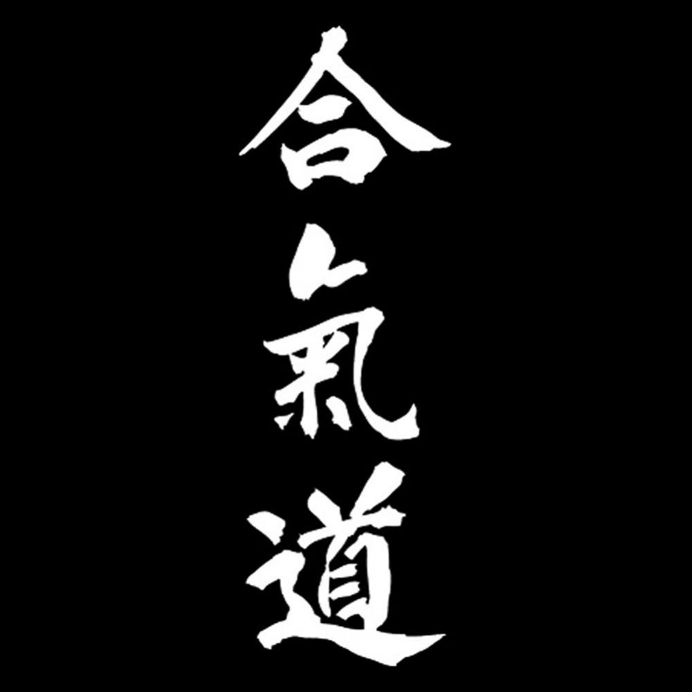 Car Sticker Aikido Japanese Letter Printed Durable Waterproof Vehicle Decor Sticker Japan Decal