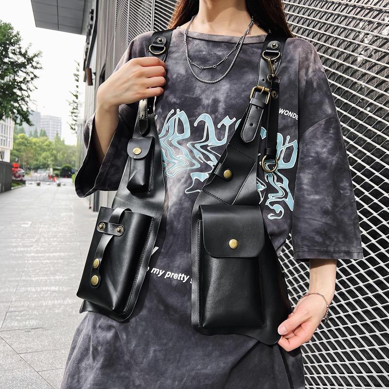 Retro Underarm Carrying Bag, Outdoor Motorcycle Sport, Niche Design, Casual Jacket-style Bag