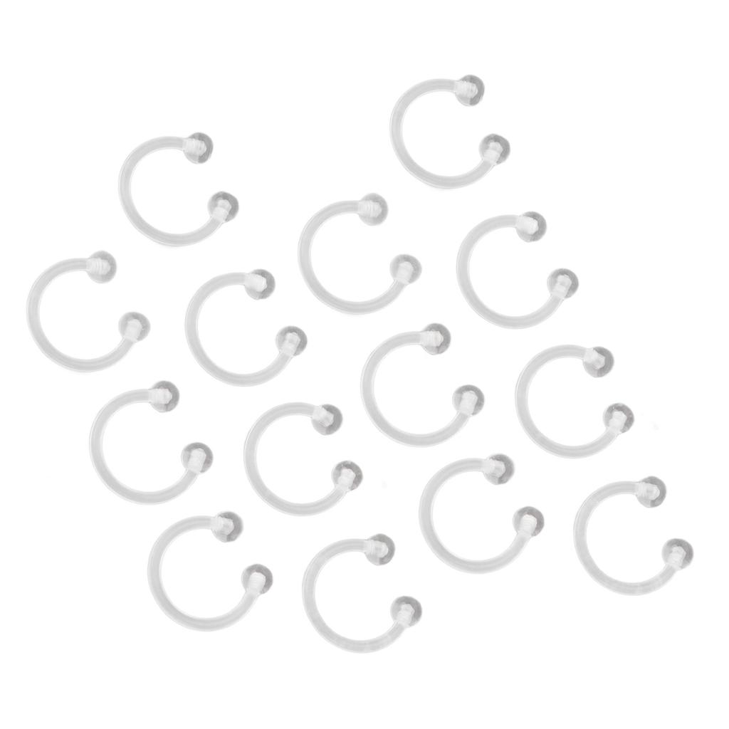 14pcs Essential Oil Nasal Ring Detoxifying Slimming Skin Tightening Boost Metabolism Aromatherapy