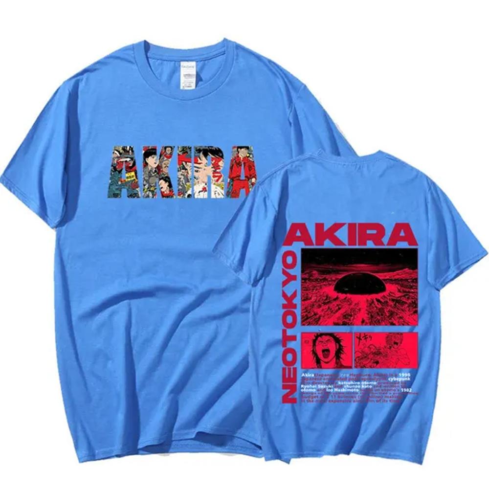 Japanese Anime Neo Tokyo Akira T Shirt Movie Science Fiction Manga Shotaro Kaneda Men Short Sleeve T Shirts 100% Cotton 72417