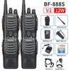 2/4PCS Baofeng BF-888S V2 Walkie Talkie Dual Band Portable Long Range UHF 400-470MHz USB/EU/US Ham Two Way Radio for Hunting