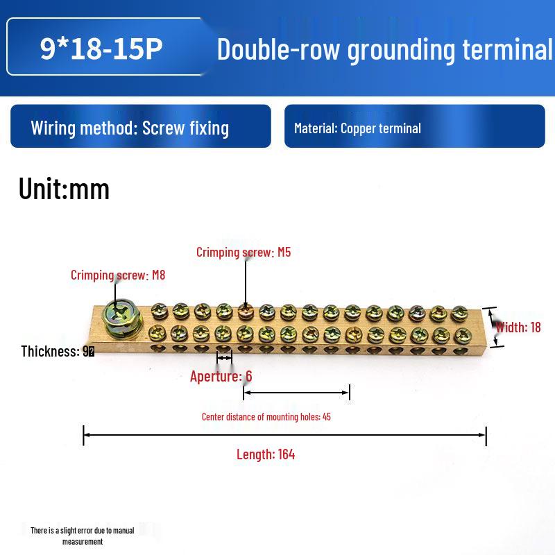 Now: "High-Current Double-Row Brass Terminal with Copper Busbar for Zero Ground Connection"