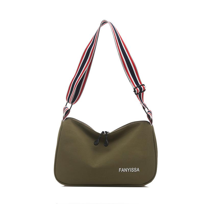 

Canvas bag women s large capacity 2025 new summer versatile broadband shoulder messenger bag premium feeling foreign pillow bag зелёный