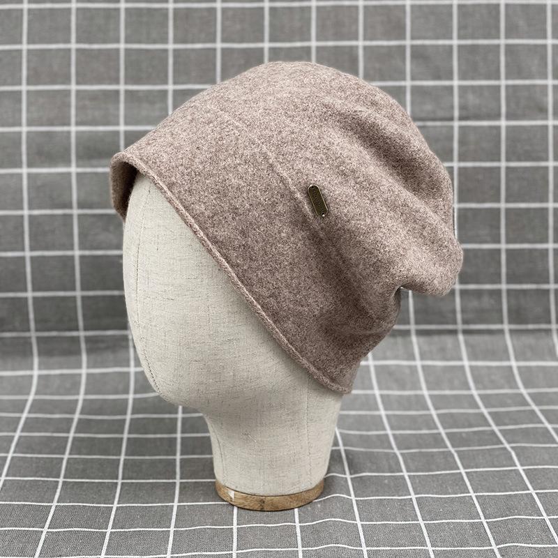 Japanese Variety Of Shape Stacking Hat Children'S Warm Wool Pullover Hat Australian Hair Pullover Hat Simple Knitted Hat
