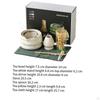 Ceramic Matcha Tools for Tea Ceremony Including Whisk And Scoop