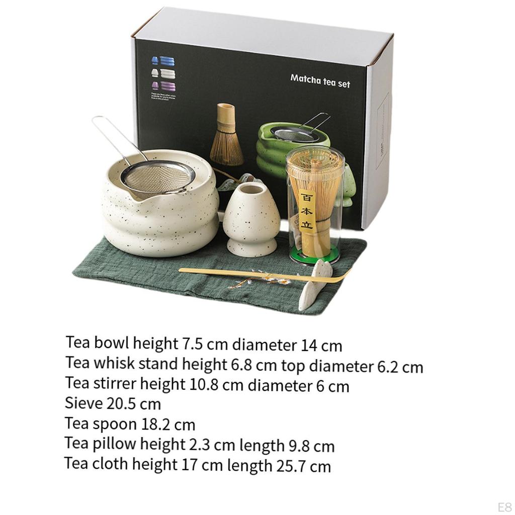 Ceramic Matcha Tools for Tea Ceremony Including Whisk And Scoop