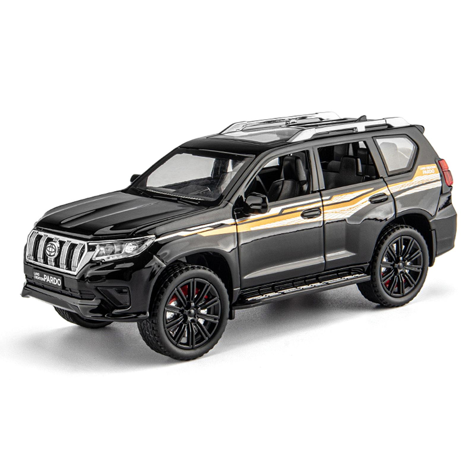 

1/24 Toyota LAND CRUISER Prado SUV Металева Модель Автомобіля Лита Металева Іграшка Позашляховики Модель Автомобіля Симуляція Колекція Подарунок чорний