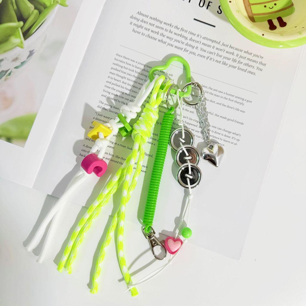Miu Series Green Pendant Toy: DIY Cloth Doll Blind Box Accessories
