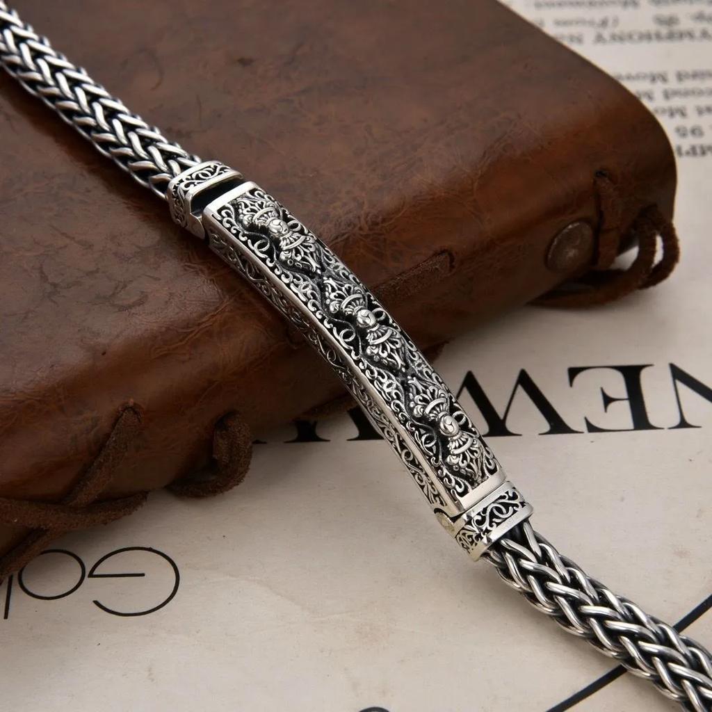 New Ethnic Style Keel Chain Bracelet Horsewhip Chain Retro Old Trend Bracelet