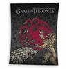 Game of Thrones Blanket 150x200 Licensed Soft Black Dragons for Fans