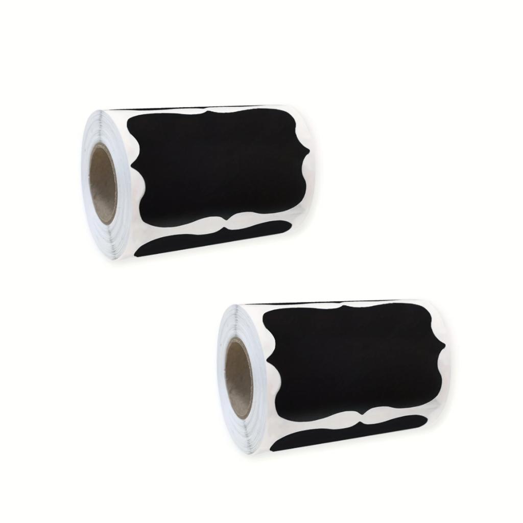 150/300pcs Chalkboard Labels Waterproof Reusable Blackboard Stickers For Mason Jars, Parties Decoration, Craft Rooms