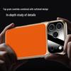 Luxury Electroplated Cowhide Protective Case for iPhone 17 Pro Max - Unisex, Soft Shell