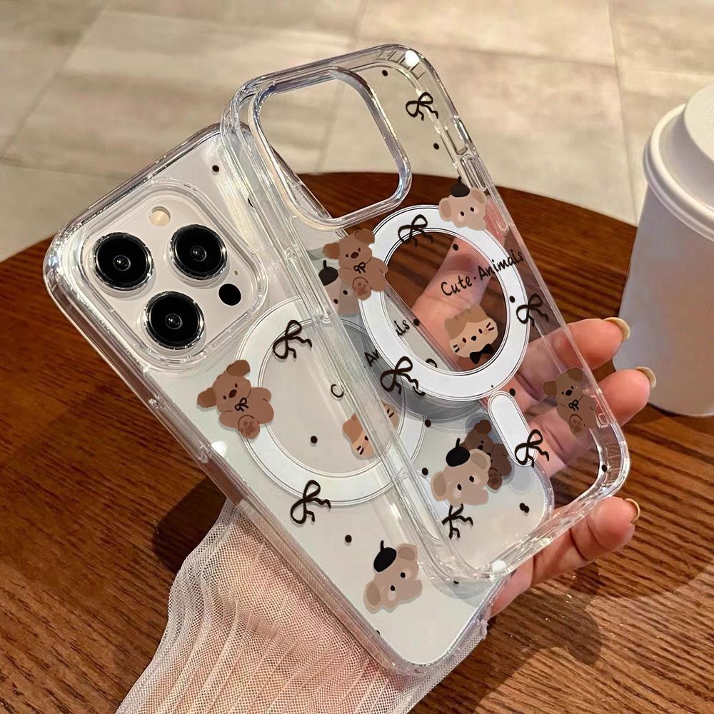 Magnetic Phone Case for iPhone 12 14 16 17 Pro 17 16 15 14 13 12 Pro Max  12 13 14 15  16 High Quality Shockproof Shell Full Protection Cute Style