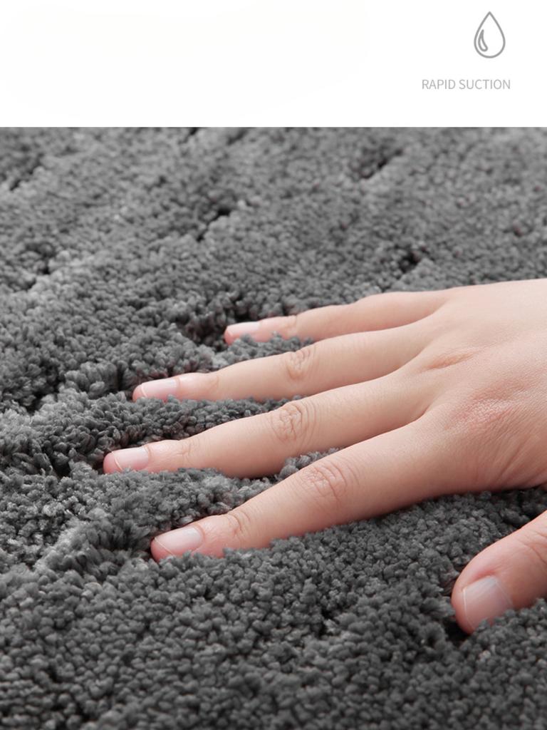 Sponge Bathroom Cashmere Thickening Mat Bath Non-slip Carpets In Wash Basin Bathtub  Floor Rug Shower Room Doormat Memory Foam 3D Pad