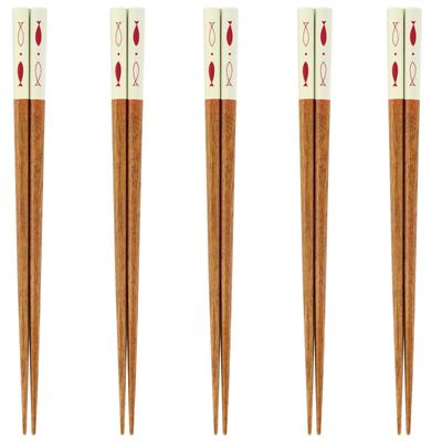 Happy Set of Made In PID2605 J-kitchens Chopsticks, 5, Material Wood, Chopsticks, Japan,