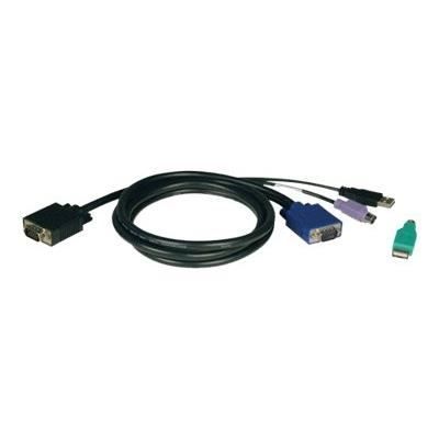 Tripp Lite USB/PS2 2-in-1 KVM cable kit - Kit de …