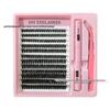 DIY Segmented Cluster Cross Fake Eyelashes - European & American Style