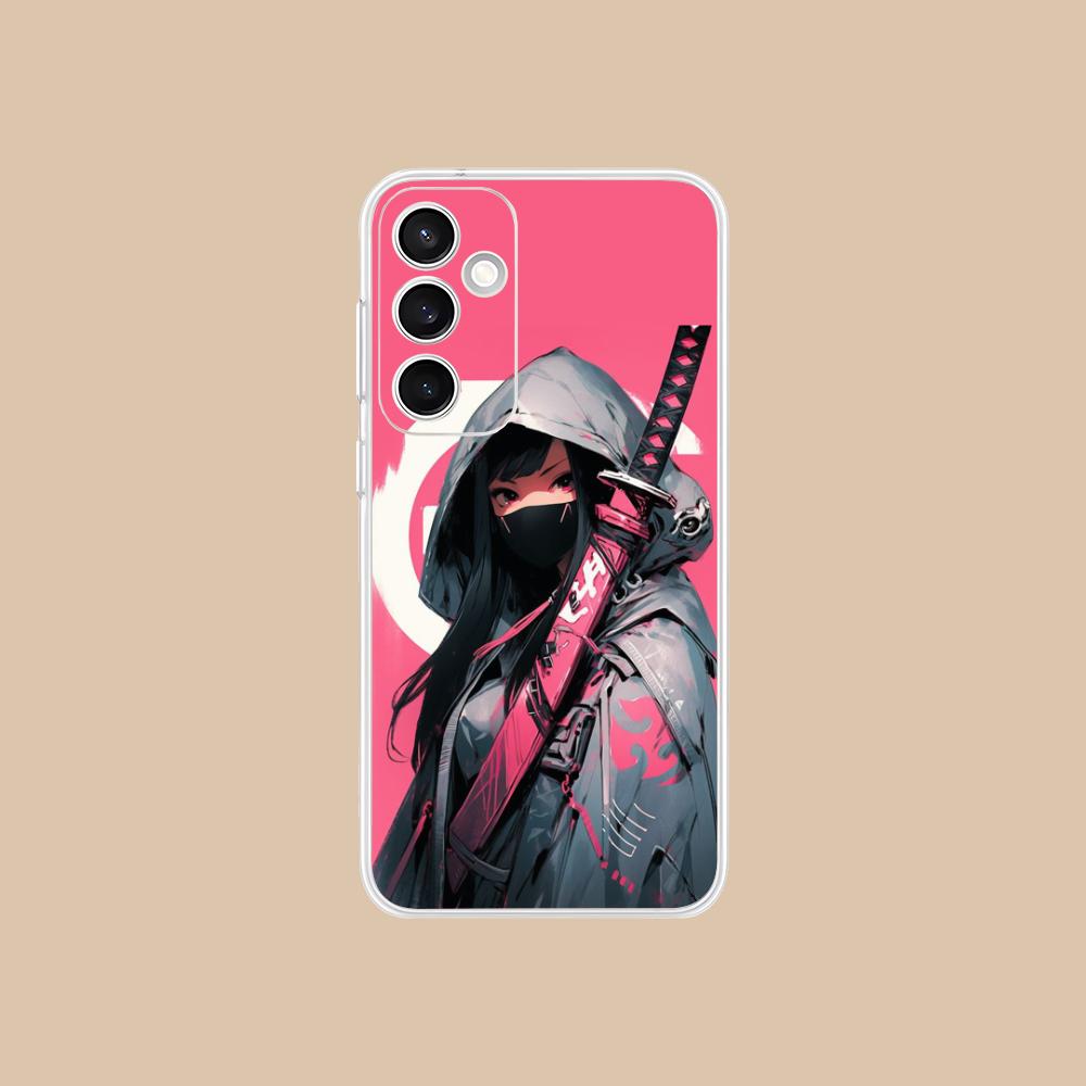 Anime Girl Mobile Phone Case for Samsung Galaxy S25 S24 S23 S22 S21Plus FE Ultra Clear Colorful Cover Smartphone Cover