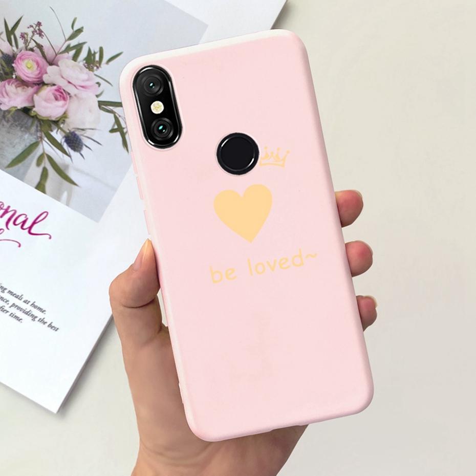 Fashion Phone Case For Xiaomi Mi A2 Lite 5.84" Candy Color Soft Silicone TPU Bumper For Xiaomi Mi A2lite Back Cover