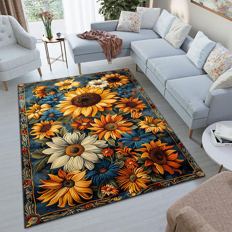 Elegant Pink Roses Garden Art Carpet Is Suitable For Living Room And Bedroom Doormats Office Balcony Decorative Carpet A5