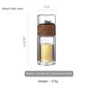 Oneisall Tea Water Bottle Travel Drinkware Portable Double Wall Glass Tea Infuser Filters The Tea Filter Tumbler Stainless Steel