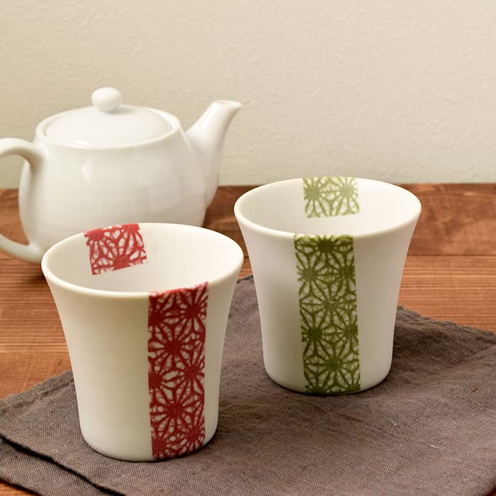 Tableware East Rock Cup Hemp Leaf Japanese Tableware Red