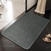 Linen Diatomaceous Earth Non-Slip Bath Mat: Strong Water Absorption, Anti-Fall Design for Bathroom and Washroom