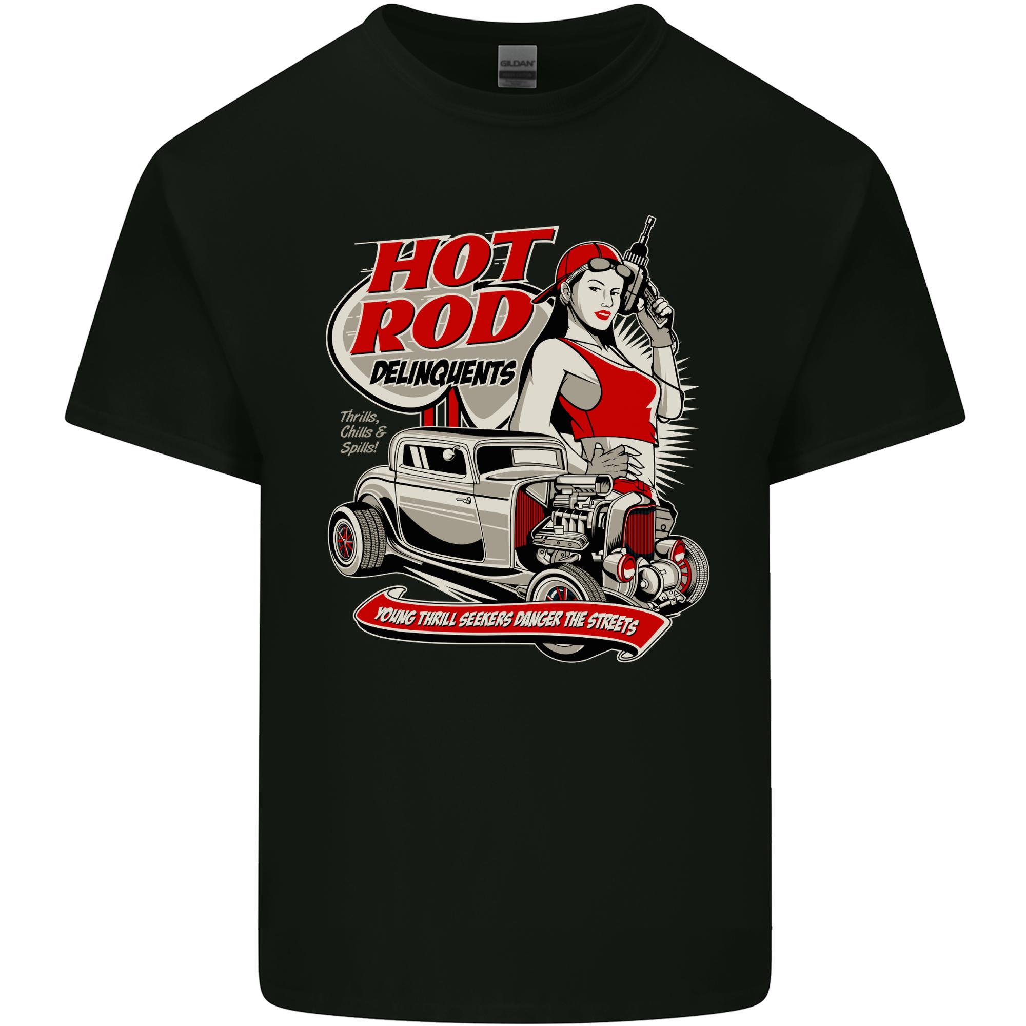 Hot Rod Delinquents Thrills Chills Spills Unisexs Light Cotton TShirt S