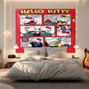 Hello Kitty Tapestry Wall Hanging Kawaii Aesthetic Room Decor Cute Wall Art for Bedroom Dorm Teen Girls