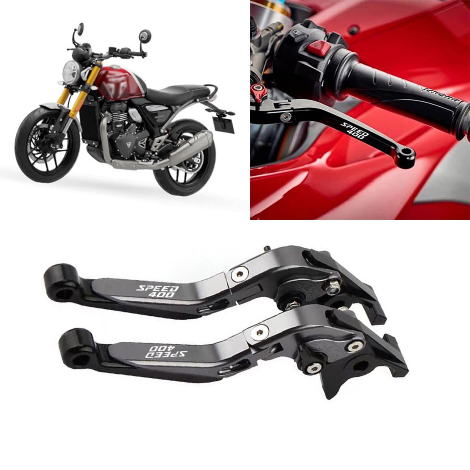 Для SPEED 400 speed 400 speed 400 2023 2024 2025 мотоциклетная тормозная ручка регулируемая