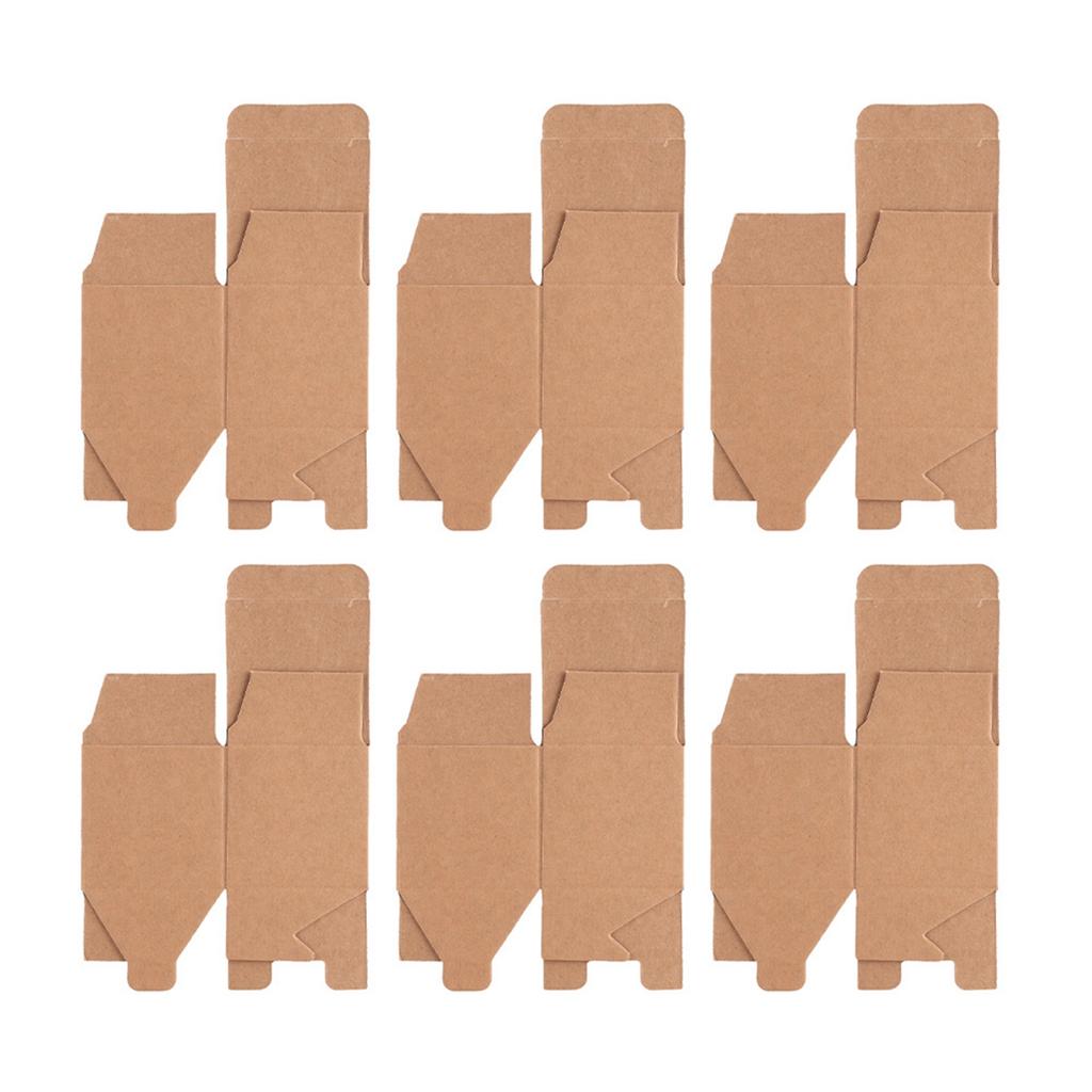 50PCS Brown Kraft Paper Square Wedding Favor Candy Chocolate Gift Party Supply Boxes