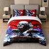 3Pcs Bed Set,Tokyo Ghoul 1 Duvet Cover and 2 Pillowcases, Printed Bedding Decor For Guest Room