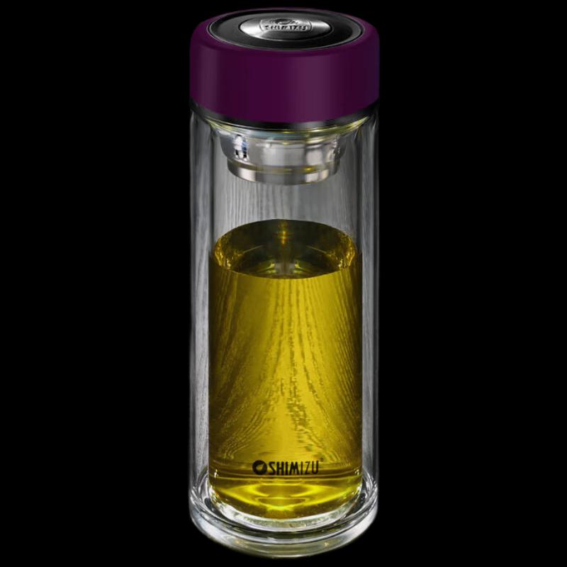 SHIMIZU Tea Infuser Double-Layer Glass Bottle